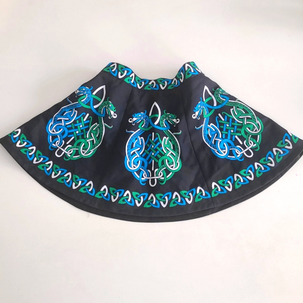 Irish dance skirt for completion and practice for girl 6-7y and 11-12